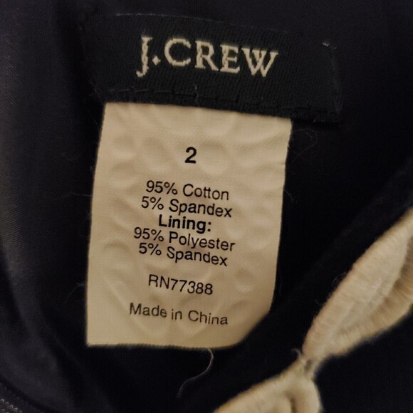 J. Crew Sleeveless V Neck Empire Cut Dress Eyelet Lace Lined Women's Size 2 - Picture 13 of 16